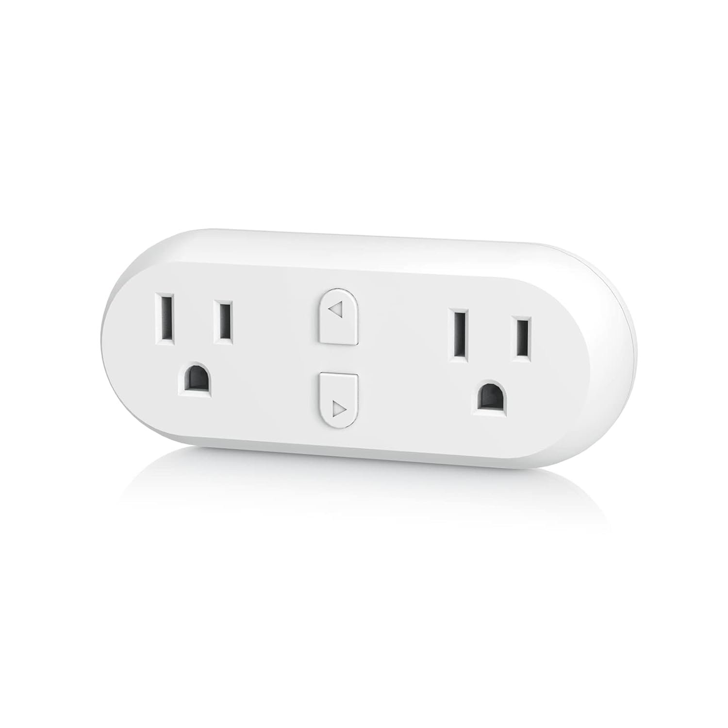 HBN Smart Plug 15A, WiFi&Bluetooth Outlet Extender Dual Socket Plugs Works with Alexa, Google Home Assistant, Remote Control with Timer Function, No Hub Required, ETL Certified, 2.4G WiFi Only