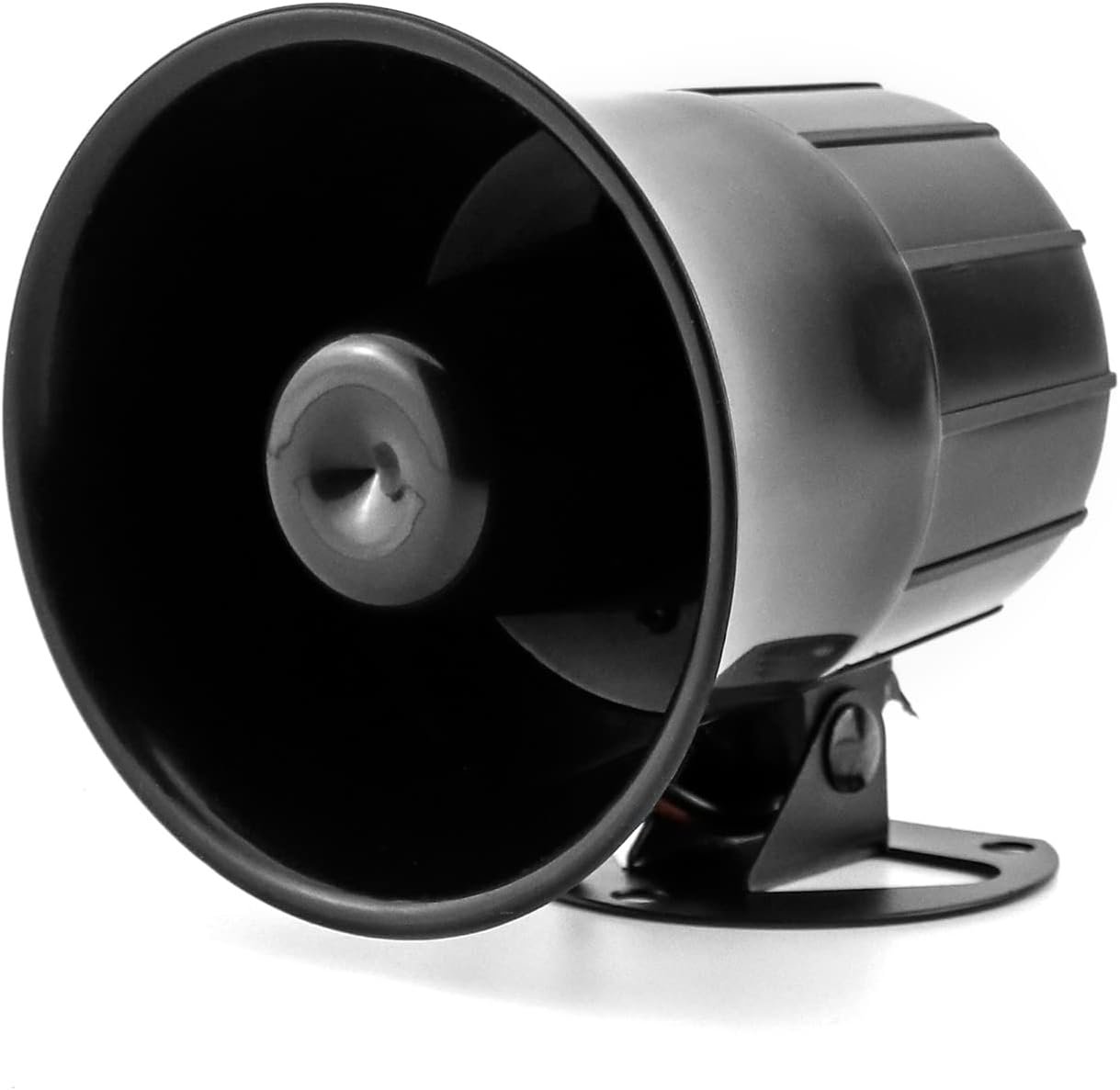 QWORK Electric Siren Horn, DC 12V Security Loud Wired Alarm Siren for Home Alarm System Security and Protection, 110 dB