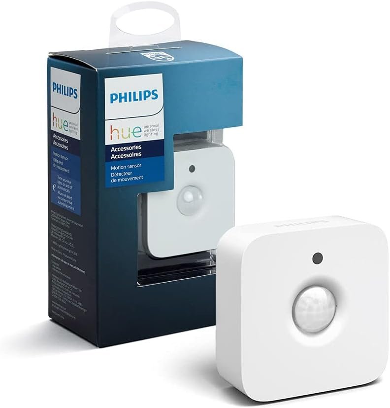 Philips Hue Motion Sensor – Exclusively for Philips Hue Smart Lights – Requires Hue Bridge – Easy, No-Wire Installation
