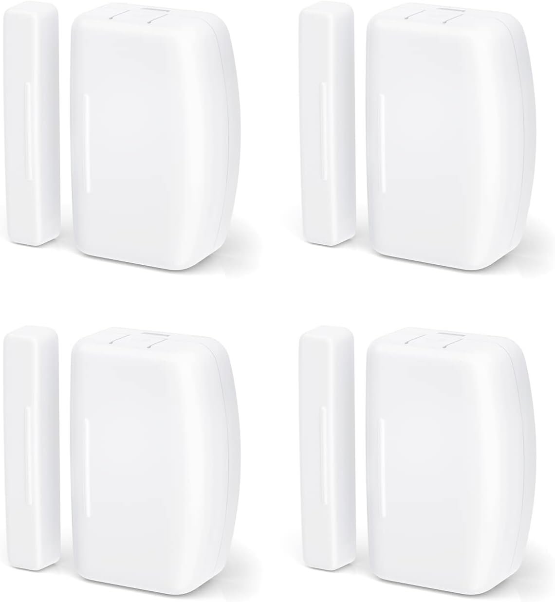 THIRDREALITY Zigbee Contact Sensor 4 Pack, Door and Window Monitor, Home Automation,Works with Home Assistant,SmartThings,Aeotec,Homey,Hubitat or Echo Devices with Build-in Zigbee Hub,hub Required