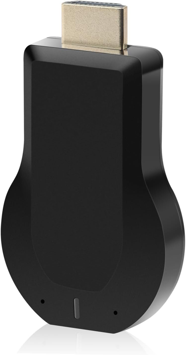 Wireless ﻿HDMI Display Adapter – WiFi 4K&1080P Mobile Screen Mirroring for iPhone Mac iOS Android Receiver Dongle to TV/Projector Receiver Support Windows