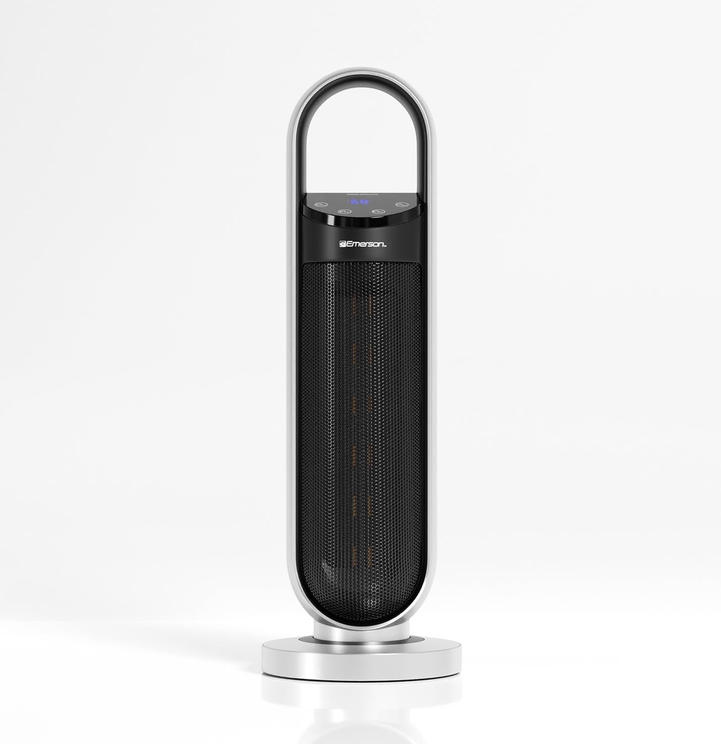 Emerson SmartVoice 25″ Tower – Space Heater, Offline 40+ Voice Control Commands, No APP, No WIFI, No Setup, 1500W Heating, 65° oscillation, 7-Hr Sleep Timer, w/Remote Control