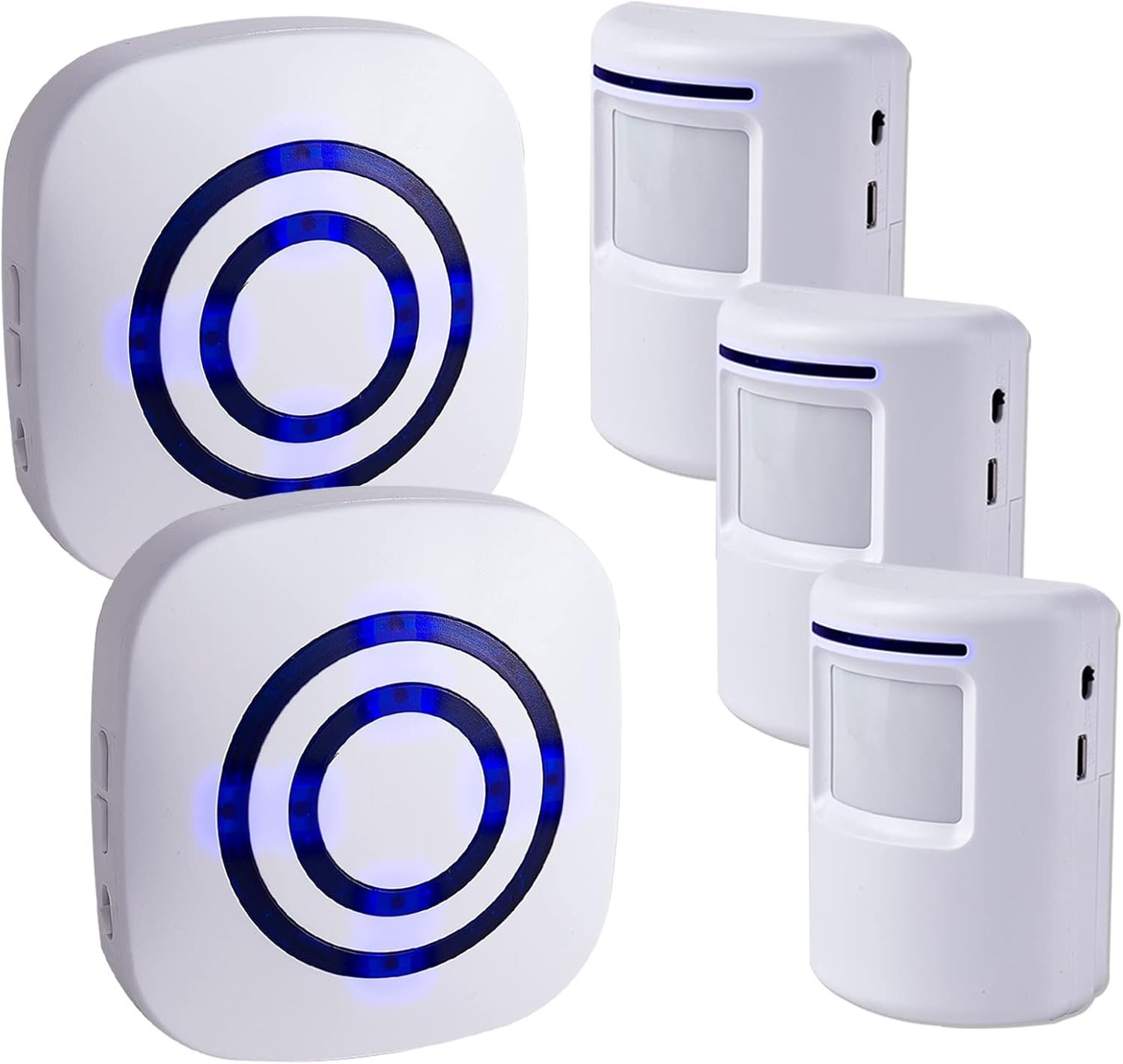 Motion Sensor Alarm – Seanme Wireless Driveway Alarm 100m Long Distance Signal Transmission, Home Security Alarm System Motion Sensor Doorbell with 38 Chime Tunes, 4 Volume Levels