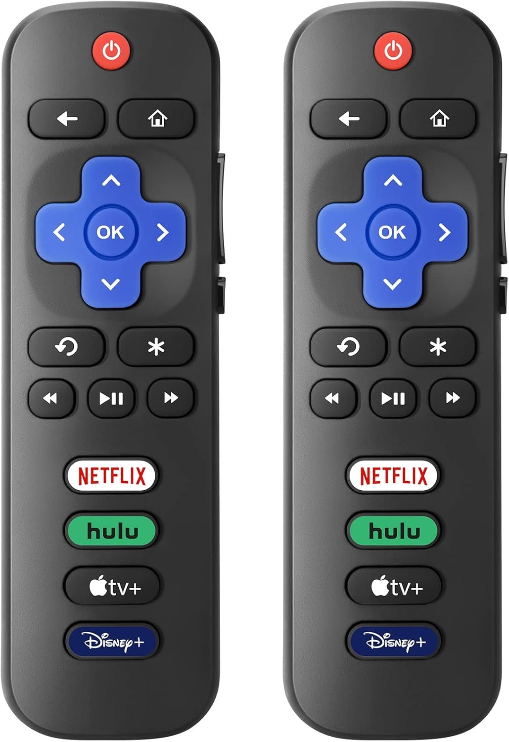 【Pack of 2】 New Replacement for All Roku TV Remote,Compatible for All TCL-ONN-Hisense-Roku TV Remote
