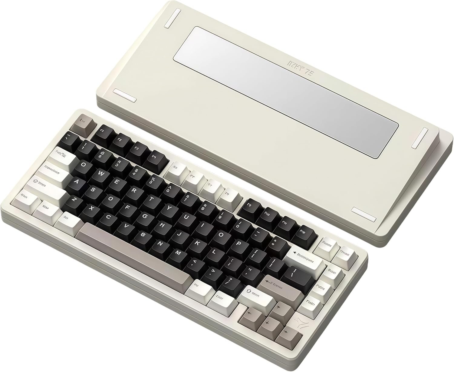 MK INKY75 Mechanical Keyboard with Full Aluminum Wireless Mechanical Gaming Keyboard,75% Layout Mechanical Key Board BT/2.4G/USB-C,Hot Swappable,Creamy Sounding,RGB/PP/4000mAh(Light Beige)