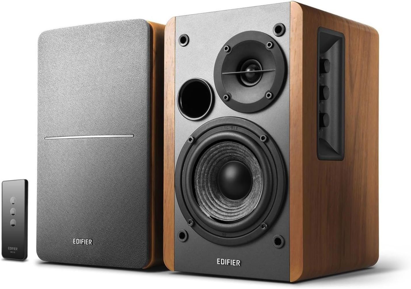 Edifier R1280T Powered Bookshelf Speakers – 2.0 Active Near Field Studio Monitor Speaker – Wooden Enclosure – 42 Watts RMS Power