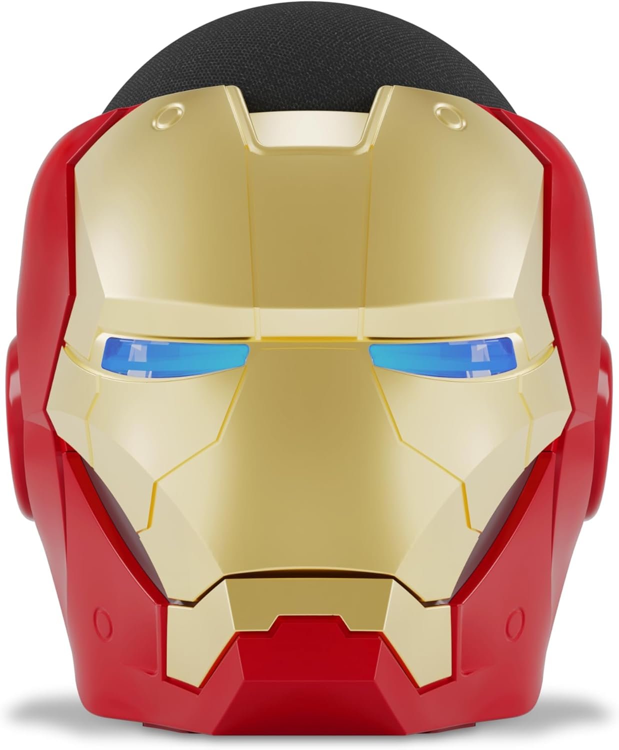 Echo Bundle: Echo Dot (5th Gen, 2022 release) | Charcoal and Limited Edition Marvel Iron Man Stand