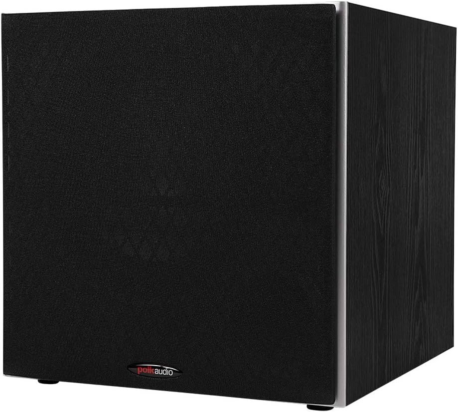Polk Audio PSW10 10″ Powered Subwoofer Home Audio – Power Port Tech, Up to 100 Watts, Big Bass in Compact Design, Easy Setup with Home Theater, Timbre-Matched with Monitor & T-Series Polk Speakers