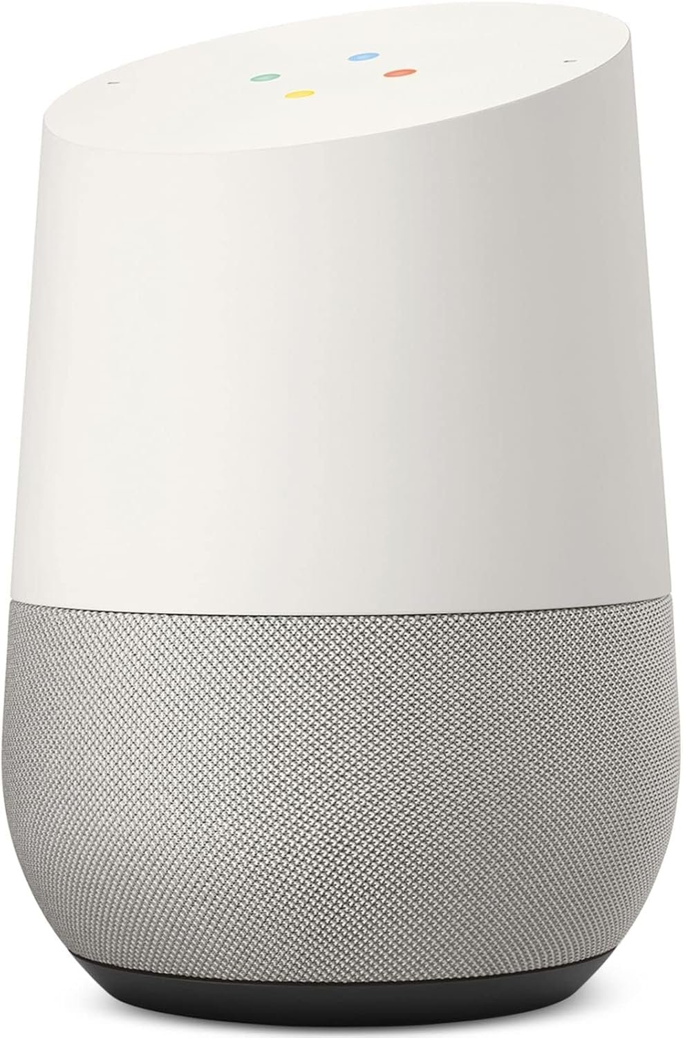 Google Home Smart Speaker (South Korea Model) – Voice-Controlled Wi-Fi Speaker Assistant, White/Slate, No US Plug, Adapter Needed, Works with Nest, Chromecast, Smart Home Audio Hub
