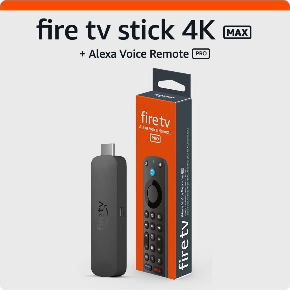 Amazon Fire TV Stick 4K Max with Alexa Voice Remote Pro