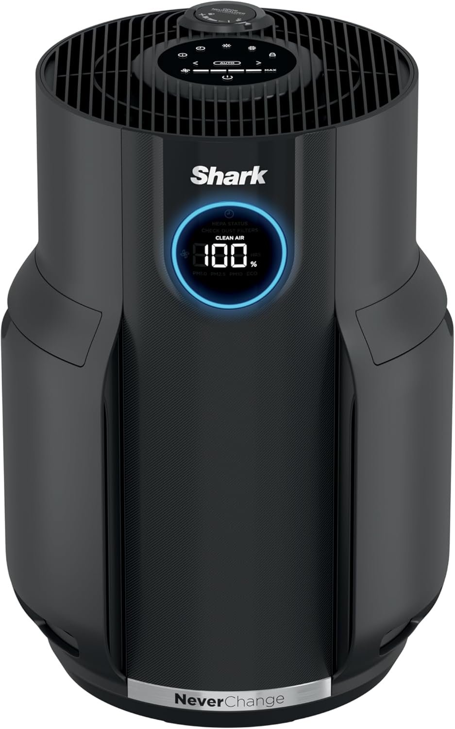 Shark Air Purifier for Home, NeverChange, for Large Room, HEPA-Exceeding Filter, Captures Pollutants, Pet Dander, Dust, Odor, Smoke, and More, Odor Neutralizer, HP152, Charcoal
