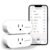 Emporia Energy Monitoring Smart Plug, WiFi Smart Outlet Plug Works with Alexa and Google Home – 15a WiFi Outlet with Timer, Mobile App, Home Energy Monitor, Scheduling – 2.4ghz WiFi Only (2 Pack)