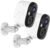 Security Cameras Wireless Outdoor,2K Indoor WiFi Wireless Cameras,Outside Battery Powered Cameras for Home Security,AI Motion Detection,Color Night Vision,Spotlight,Siren Alarm,SD/Cloud Storage,2Pack