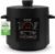 NutriChef Electric Pressure Cooker 6 Quart Capacity | 9 Function Digital Countertop Pressure Cooker | Adjustable Time & Temperature | Cook, Bake, Steam, Broil, & Braise | 13.1 x 11.4 IN | Black