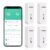 WiFi Thermometer Hygrometer, Wireless Indoor Temperature Sensor with App Alert, Free Data Storage Export, Smart Humidity Meter Monitor for Home Greenhouse, Compatible with Alexa, 4 PCS (with Battery)