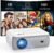 GROVIEW Native 1080P Bluetooth Projector, Home Theater Movie Mini Portable Projector with Built in Speaker, Compatible with PS5/Switch/USB for Bedroom Outdoor Indoor Use