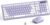 Wireless Keyboard and Mouse Combo, Full-Sized Wireless Keyboard and Adjustable DPI Mouse, 2.4GHz USB Receiver, Silent Keyboard and Mouse for PC, Windows, MAC, Desktop, Laptop(Purple)