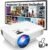 1080P Mini Projector with Screen, Portable Home Theater Movie Projector with Two-Way Bluetooth, HDMI/USB Input for Smartphone/TV Stick, Ideal for Indoor & Outdoor Use